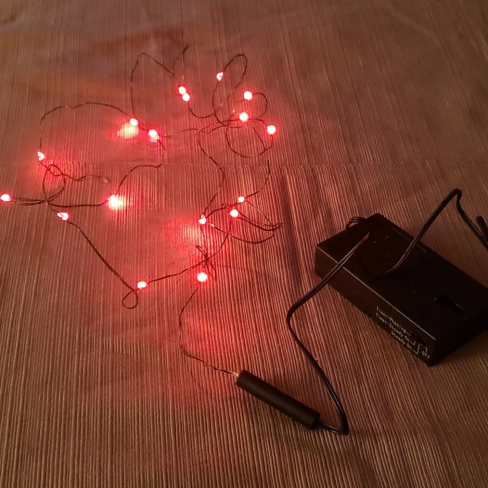 Red Tiny fiber lights